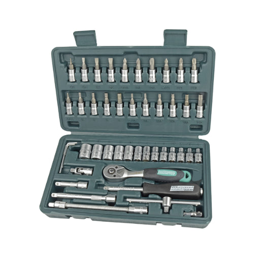 1/4" Socket Set 46pcs CR-V | VPA/GS 10-Year Warranty