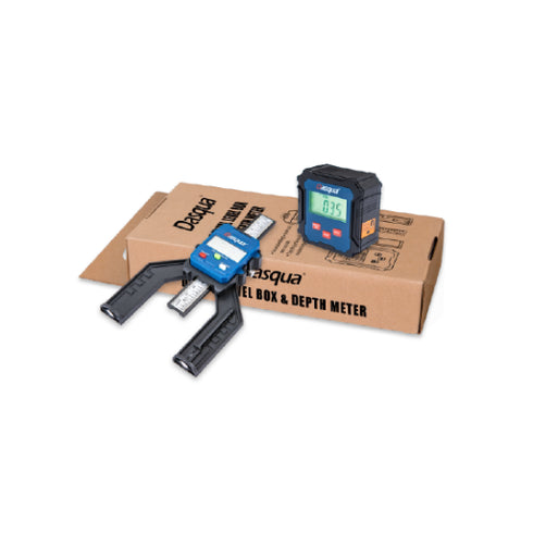 2-Piece Precision Digital Measuring Tool Set (Level Box & Depth Gauge), DASQUA