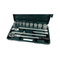 3/4" Socket Wrench Set 15pcs Chrome Vanadium CR-V DIN VPA/GS, 10-Year Warranty