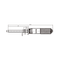 50mm Micrometer Head Range 0-50mm (Graduation 0.01mm / Accuracy 0.004mm), DASQUA