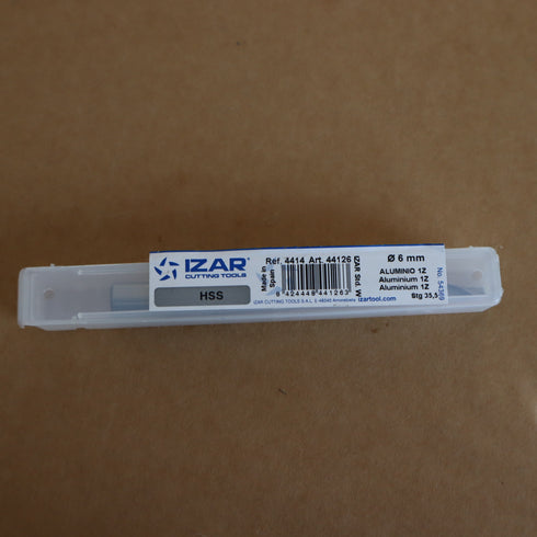 Aluminum End Mill HSS Ø6 1F, IZAR