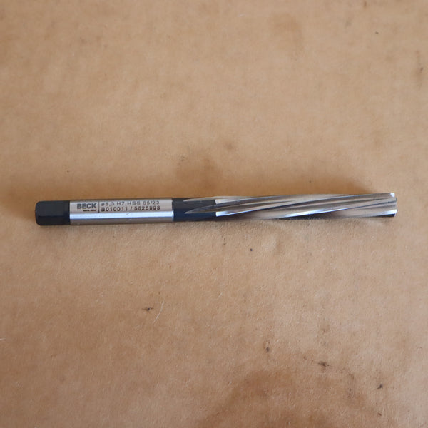 BECK HSS Hand Reamer Ø8.3 H7 Made in Germany