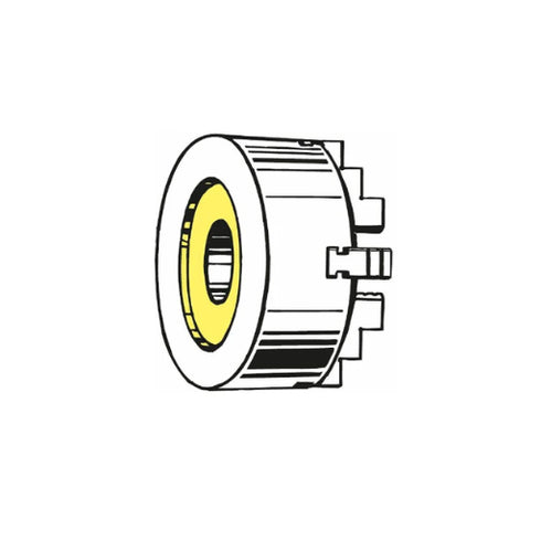 BISON DIN 6350 Lathe Chuck with 2 Reversible Soft Jaws sketch