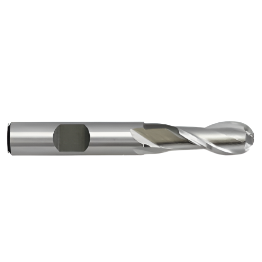 Ball End Mill 2F HSS with Weldon Shank