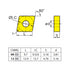 CNMG 120408-EF, ZCC CT Turning Insert Dimensions