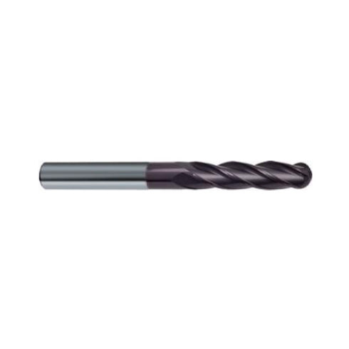 Carbide Ball Nose End Mill 4F Extra Long, 64535