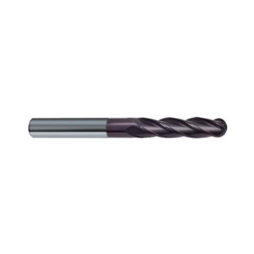 Carbide Ball Nose End Mill 4F Extra Long, 64535