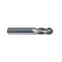 Carbide Ball Nose End Mill 4F Short Uncoated, 74531