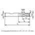Carbide Roughing End Mills 3F/4F/5F, 5602R30..GR Dimensions