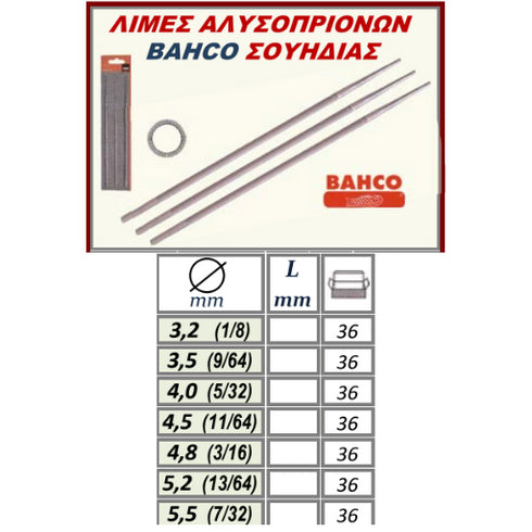 Chainsaw File BAHCO Sweden Details