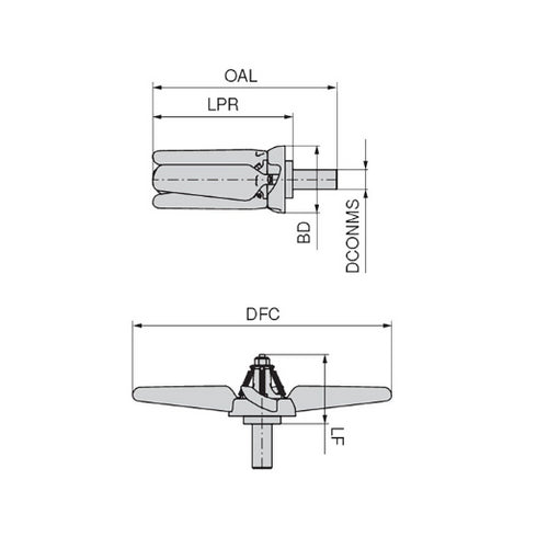 Cleaning Propeller | Chip Blower Dimensions