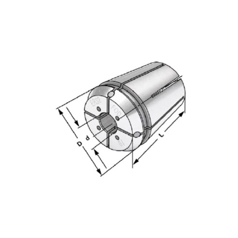 Collet with Cooling Channels 2 Dimensions