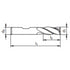 Comol Cobalt HSSCo 4-Flute End Mill Dimensions