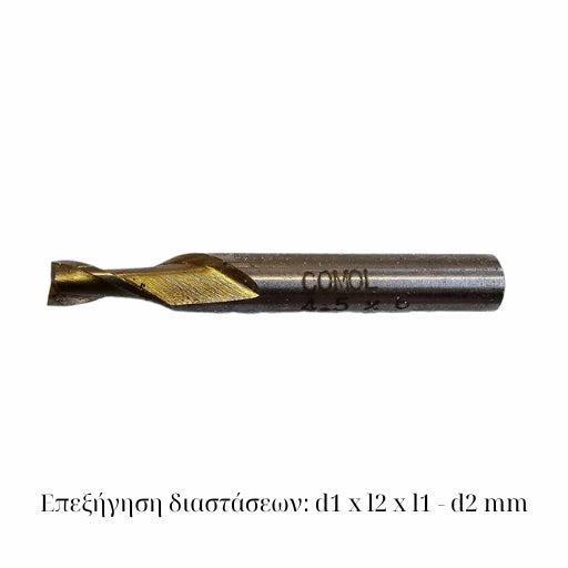 Comol HSS 2F End Mill
