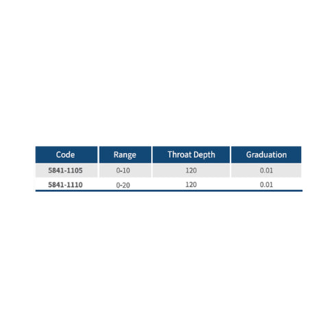 Dasqua Dial Thickness Gauge with Deep Throat