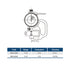 Dasqua Thickness Gauge with Ceramic Measuring Faces