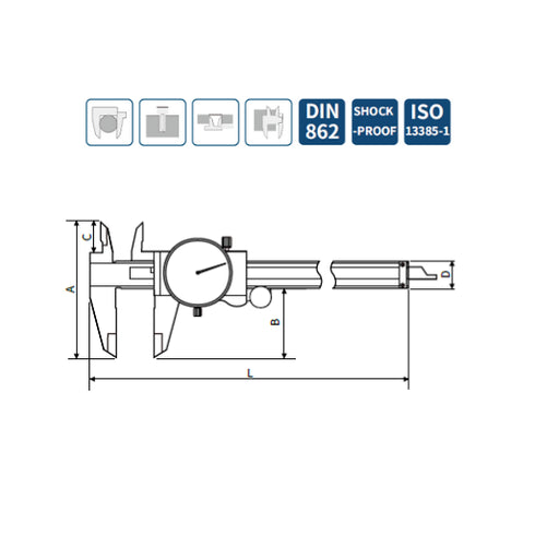 Dial Caliper – High Reliability dimensions