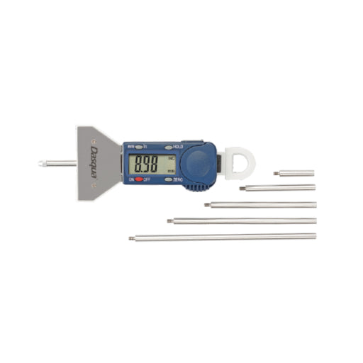 Digital Depth Gauge with Spring-Loaded Mechanism & Hold Button, DASQUA