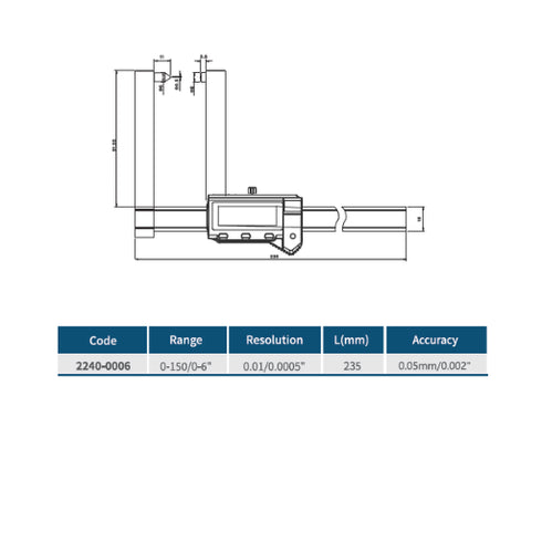 Digital Disc-Brake Caliper, DASQUA Stainless Steel