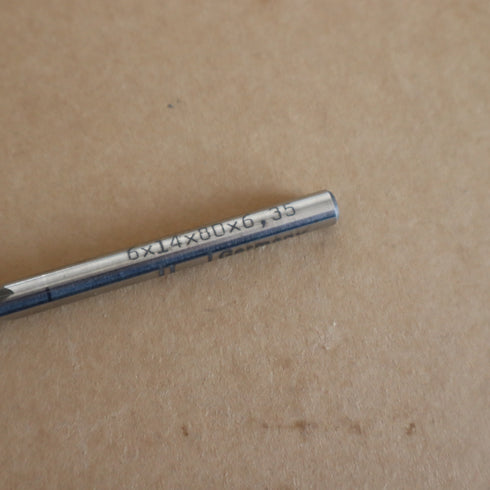 End Mill Ø6x14x80x6.35 HSS-E, Germany