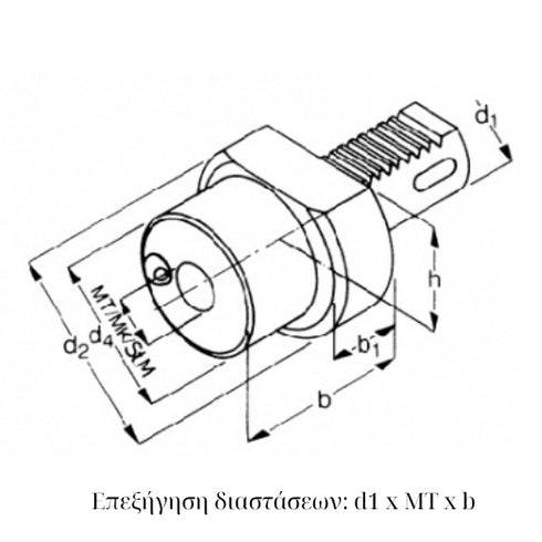 Εργαλειοδέτης VDI F για κώνους morse