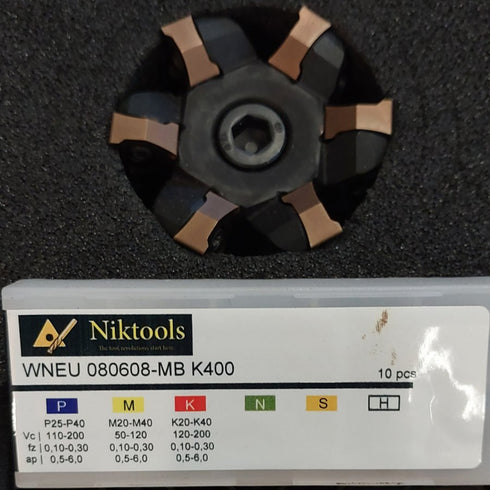 Face Milling Set with 20 Inserts