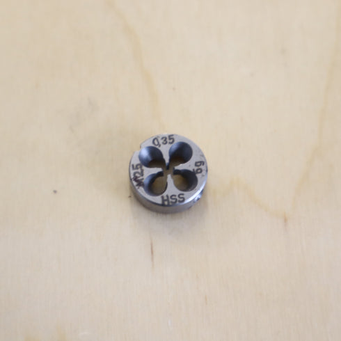 Fine Metric Threading Die MF2.5 x 0.35 HSS DIN 223 STOCK