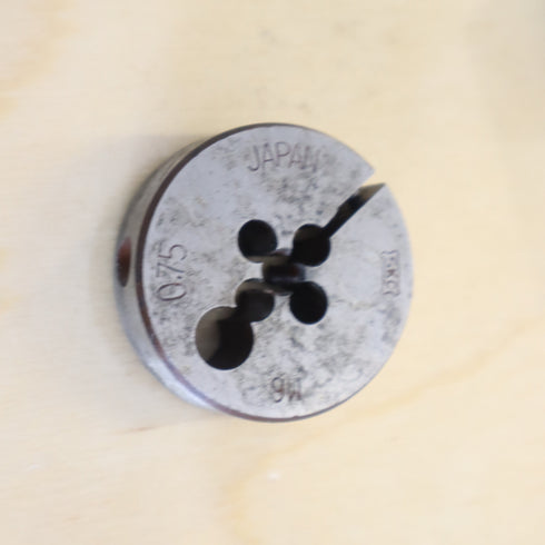 Fine Metric Threading Die MF6 x 0.75 HSS SKC