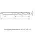 HSS Taper Drill 10xD DIN341, 71320 Dimensions