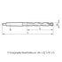 HSS Taper Drill 10xD with Internal Cooling, 71554 Dimensions