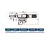 IP65 Waterproof Digital Micrometer Head with Clamp Nut & SPC Data Output, DASQUA
