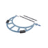 IP65 Waterproof Digital Outside Micrometer with Adjustable Anvils, DASQUA