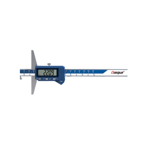 IP67 Digital Depth Caliper, DASQUA Solid Stainless Steel with Widened Base