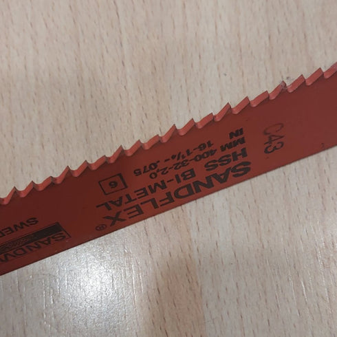 Machine blades 400 x 32 x 2.0 - 6", SANDVIK