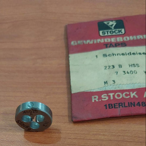 Metric Thread Die M3 HSS, 73400