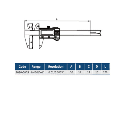 Mini Digital Caliper, DASQUA code details