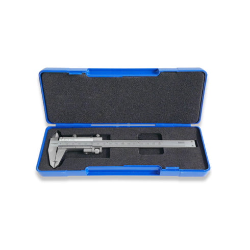 Monoblock Vernier Caliper with Fine Adjustment, Made of solid stainless steel CASE
