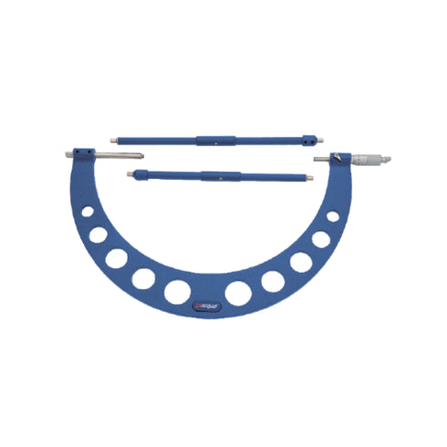 Outside Micrometer with Adjustable Anvils, DASQUA DIN 863