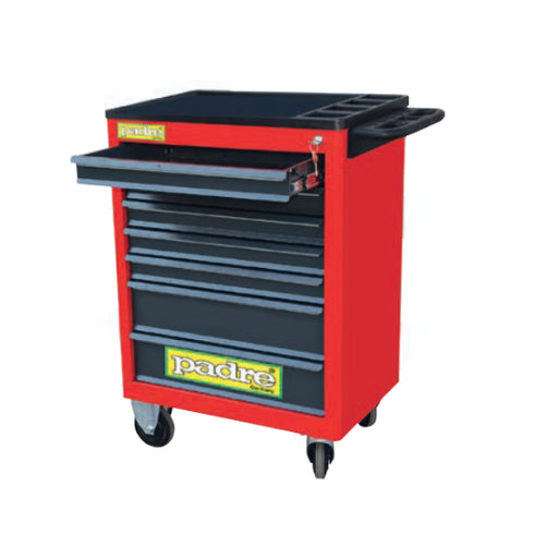 Profi Tool Trolley Red-Black with 5 Drawers, Heavy Duty