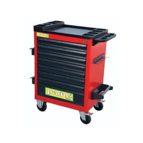 Profi Tool Trolley Red-Black with 8 Drawers