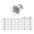 Quick Change Adaptors Without Safety Clutch, Size 2 Dimensions