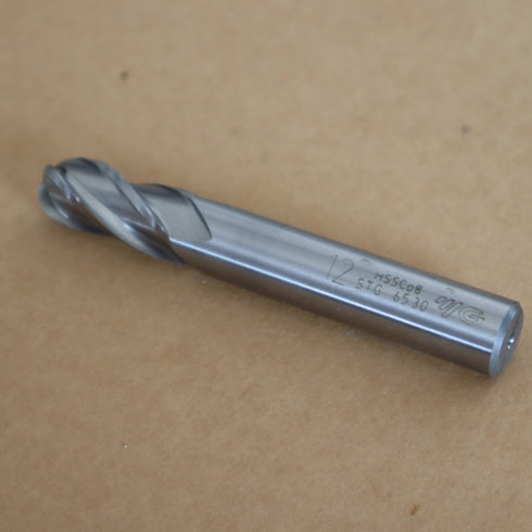 Radius End Mills DIN844 4F Short Φ12 HSSCo8, YG