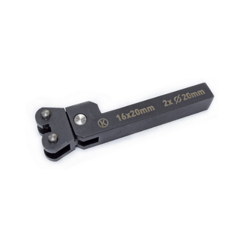 Rake wheel holder for 2 wheels with a diameter of 20mm