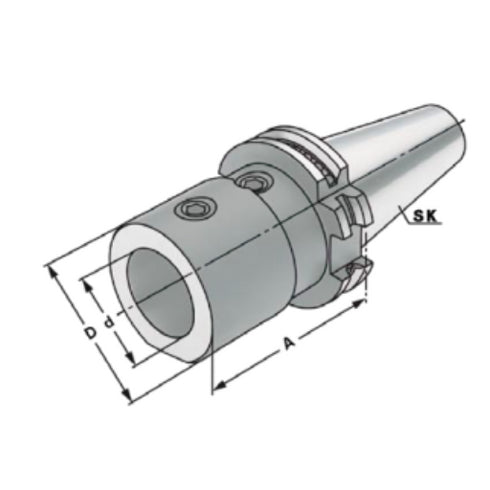 SK Cone for High-Speed Drills with Internal Cooling AD/B Dimensions