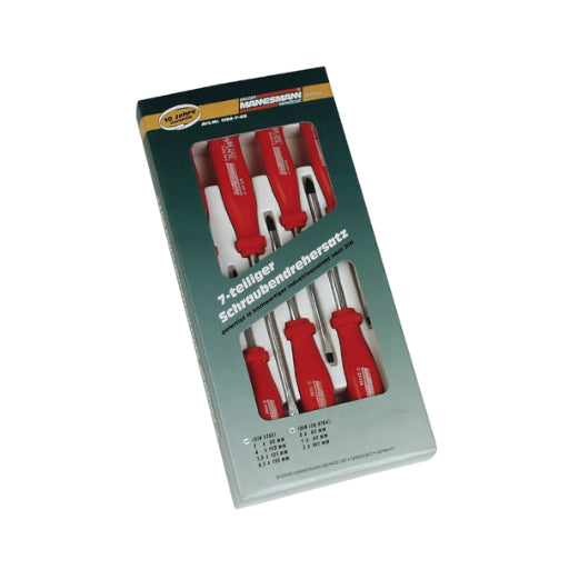 Screwdriver Set 7pcs CR-V, Magnetic Tips, TÜV/GS, 10-Year Warranty