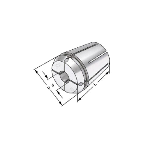 Sealed collets for internal cooling Dimensions