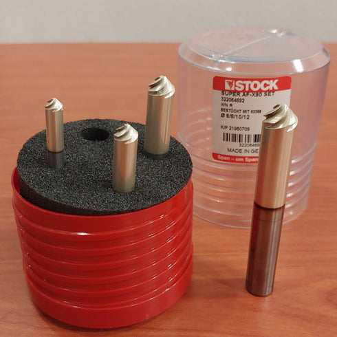 Set of Carbide Chamfer Mills 90°, 63399