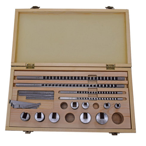 Set of madrels HSS for keyway broach