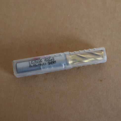 Short Finish Cobalt End Mill TIN Coated HSSCo8 3F, YG