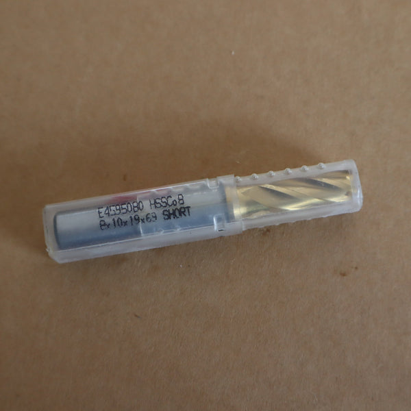 Short Finish Cobalt End Mill TIN Coated HSSCo8 3F, YG
